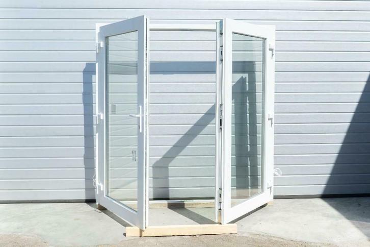 Kunststof Openslaande Tuindeuren Direct Leverbaar!, Doe-het-zelf en Verbouw, Deuren en Horren, Nieuw, Glas, Kunststof, Buitendeur