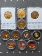 Europa. 2 Euro 2005/2015 (11 moedas coloridas / gold plated), Postzegels en Munten, Munten | Europa | Euromunten