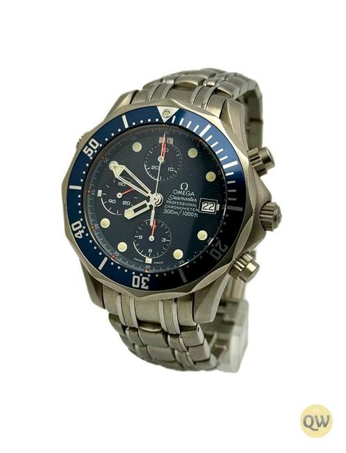 Omega Titanium Seamaster Chronograph, Sieraden, Tassen en Uiterlijk, Horloges | Heren, Gebruikt, Ophalen of Verzenden