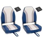 vidaXL 4-delige Bootstoelenset met hoge rugleuning, Watersport en Boten, Bootonderdelen, Verzenden, Nieuw