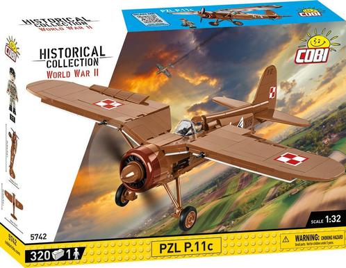 COBI  5742 - PZL P11C (Leger bouwsets, Modelbouwsets), Kinderen en Baby's, Speelgoed | Bouwstenen, Nieuw, Verzenden