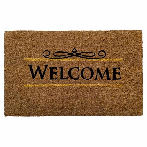 Kokosmat &#039;Welcome&#039; - 50x80 cm, Tuin en Terras, Deurmatten, Verzenden