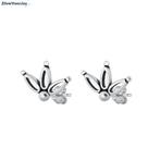 Zilveren crown studs, Verzenden, Nieuw, Zilver