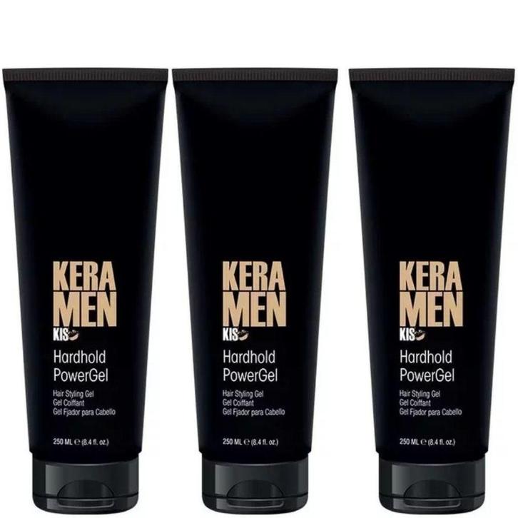 KIS Keramen HardHold PowerGel - 3x250ml, Sieraden, Tassen en Uiterlijk, Uiterlijk | Haarverzorging, Overige typen, Nieuw, Ophalen of Verzenden