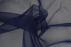 15 meter organza stof - Navy, Blauw, 120 cm of meer, Ophalen of Verzenden, Polyester