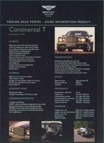 8x Bentley kaarten Azure Arnage Continental R T, Boeken, Verzenden, Zo goed als nieuw