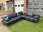 Hoekbank Rolf Benz blauwe leer design bankstel modern sofa, Huis en Inrichting, Banken | Bankstellen, Design, Hoekbank, Vierpersoons of meer