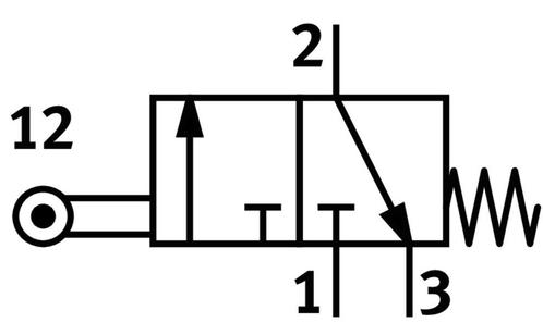 Festo 3/2 NC Monostabiele Rollenhevelklep G1/4 600l/min -, Doe-het-zelf en Verbouw, Gereedschap | Machine-onderdelen en Toebehoren