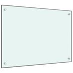 vidaXL Spatscherm keuken 70x50 cm gehard glas wit, Huis en Inrichting, Keuken | Keukenbenodigdheden, Verzenden, Nieuw