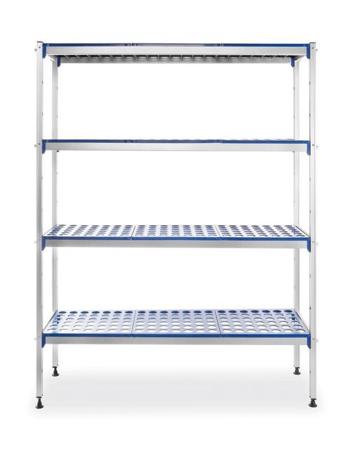 Aluminium Opbergrek , Hendi, 1280x405x(h)1685mm, Zakelijke goederen, Horeca | Keukenapparatuur, Nieuw in verpakking, Ophalen of Verzenden