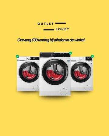 Outlet wasmachines met 2 jaar garantie vanaf €299,- beschikbaar voor biedingen