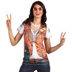 Flower Power Fotorealistisch Shirt Dames, Kleding | Dames, Carnavalskleding en Feestkleding, Nieuw, Verzenden