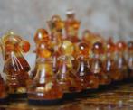 Schaakspel - Echte Amber in Hars