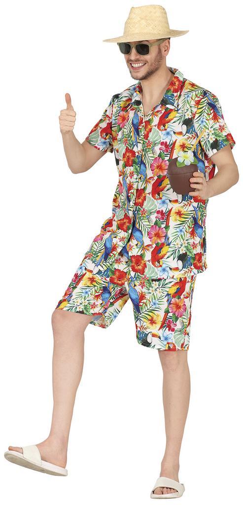 Hawaii Kostuum Heren 2 delig, Kinderen en Baby's, Carnavalskleding en Verkleedspullen, Nieuw, Verzenden