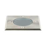 IP67 grondspot 230V GU10 vierkant RVS, Tuin en Terras, Verzenden, Nieuw, Aluminium