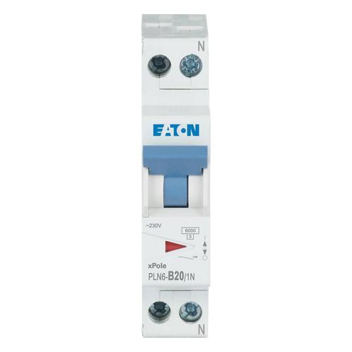 Eaton installatieautomaat 1P+N B20 - 263165, Doe-het-zelf en Verbouw, Elektra en Kabels