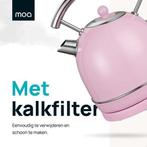 2dekans | MOA Waterkoker Retro - 1.8L - RVS - BPA vrij -, Witgoed en Apparatuur, Waterkokers, Ophalen of Verzenden, Zo goed als nieuw