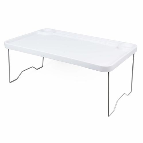 Benson Opklapbare laptop tafel - Kunststof - Wit - 57 x 3..., Computers en Software, Overige Computers en Software, Nieuw, Ophalen of Verzenden