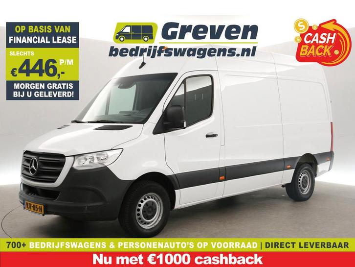 Mercedes-Benz Sprinter 315 CDI 150PK L2H2 | 3500KG, Auto's, Bestelauto's, Te koop, Automaat, Financial lease, Diesel, Wit, Mercedes-Benz