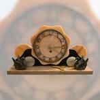 Klok - Marmer, Messing - 1930-1940, Antiek en Kunst, Antiek | Klokken