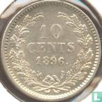 Nederland 10 cents 1896, Postzegels en Munten, Munten | Nederland, Verzenden, Losse munt, Goud