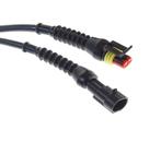 IP67 connector set - 20cm kabel - 12 tot 24 Volt - 2 pin sup, Ophalen of Verzenden, Nieuw, Stekker