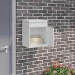 vidaXL Pakket inwerp box Wit 44 x 35 x 59 cm Staal, Tuin en Terras, Brievenbussen, Verzenden, Nieuw