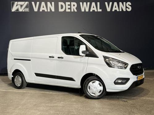 Ford Transit Custom 2.0 TDCI L2H1 Euro6 Airco | Navigatie |, Auto's, Bestelauto's, Dealer onderhouden, Lease, Zwart, Handgeschakeld