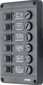 VETUS schakelpaneel P6 - 12V - met 6 schakelaars, Watersport en Boten, Ophalen of Verzenden, Nieuw