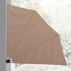 Windscherm balkonscherm opvouwbaar 160x160 cm - beige, Tuin en Terras, Nieuw, Verzenden