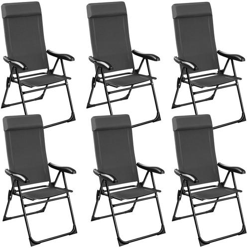 Inklapbare campingstoel Müritz met hoofdkussen, aluminium -, Caravans en Kamperen, Kampeeraccessoires, Verzenden