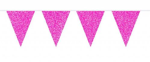 Fuchsia Slingers Glitter 6m, Hobby en Vrije tijd, Feestartikelen, Nieuw, Verzenden