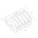 Wago connector 5-weg lasklem set 5 stuks, Doe-het-zelf en Verbouw, Elektra en Kabels, Nieuw, Overige typen, Verzenden