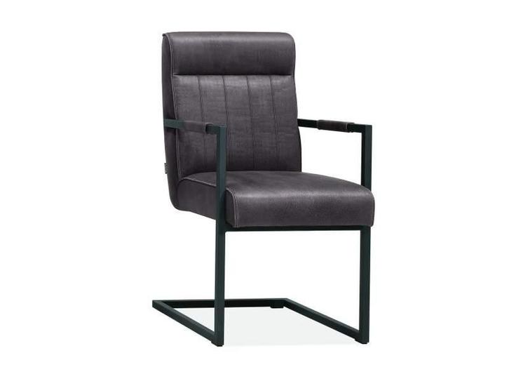 Eetkamerstoel Logan - eetkamerstoelen - Antraciet, Huis en Inrichting, Stoelen, Grijs, Nieuw, Overige materialen
