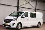 Opel Vivaro 1.6 CDTI L2H1 DC DUBBEL CABINE MET TREKHAAK, Auto's, Stof, Gebruikt, Wit, Lease