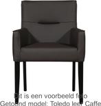 Set van 6 Donkerbruine leren landelijke eetkamerstoelen - He, Huis en Inrichting, Stoelen, Overige kleuren, Nieuw, Leer, Ophalen of Verzenden
