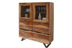 Massief dressoir AMAZONAS 140cm bruine sheeshamhouten, Huis en Inrichting, Ophalen of Verzenden, Nieuw