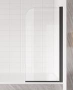 Badwand Torino 80 x 140 cm Zwart Badscherm Draaibaar 5 mm, Doe-het-zelf en Verbouw, Sanitair, Nieuw, Bad, Verzenden