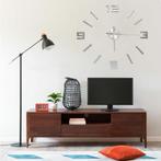 vidaXL 3D-wandklok modern XXL 100 cm zilverkleurig, Huis en Inrichting, Woonaccessoires | Klokken, Verzenden, Nieuw