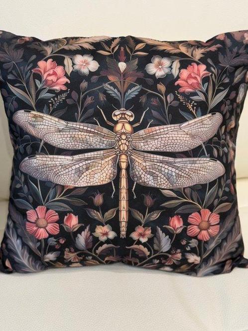 Elegante Art Nouveau kussens met libellen - Kussen, Antiek en Kunst, Kunst | Designobjecten