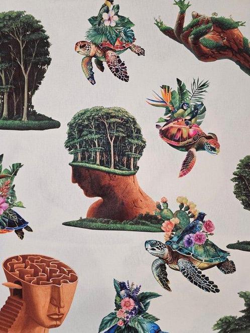 Stoffe Madre Natura gelimiteerde editie - Artistiek, Antiek en Kunst, Antiek | Kleden en Textiel
