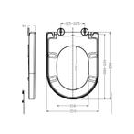 Toiletzitting Wiesbaden Vesta Soft Close tbv Wandcloset 52, Nieuw, Ophalen of Verzenden