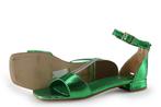 Linea Zeta Sandalen in maat 39 Groen | 10% korting, Verzenden, Sandalen of Muiltjes, Zo goed als nieuw, Linea Zeta