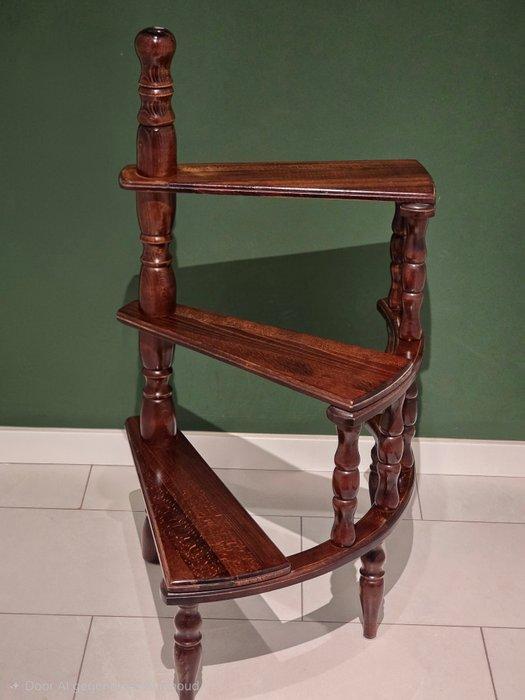 Trapje - Hout - Antieke bibliotheektrapje, Antiek en Kunst, Antiek | Overige Antiek