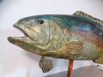 sculptuur, Normandische houten vis - 21 cm - Hout - 1990, Antiek en Kunst