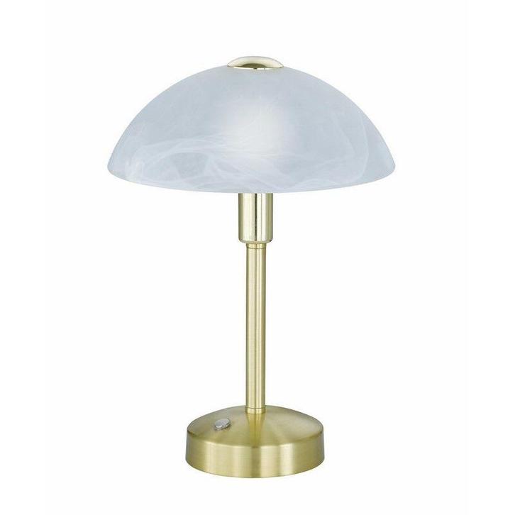 Messing notarislamp klassiek, Notaris, 4W, 3000K LED, met, Huis en Inrichting, Lampen | Tafellampen, Nieuw, Glas, Minder dan 50 cm