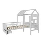 Kinderbed Yari - Incl. Tafel en Lade - Wit, Verzenden, Nieuw