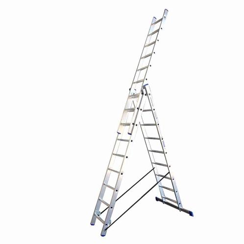 Alumexx ladder 3-Delig, Doe-het-zelf en Verbouw, Ladders en Trappen, Ladder, Nieuw, Verzenden
