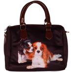Handtas King Charles Spaniel NIEUW, Sieraden, Tassen en Uiterlijk, Tassen | Damestassen, Ophalen of Verzenden, Nieuw, Bruin