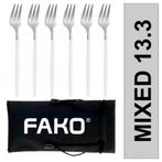 Fako Bijoux - Gebaksvork / Dessertvork Smal - 13cm -, Huis en Inrichting, Keuken | Bestek, Verzenden, Nieuw